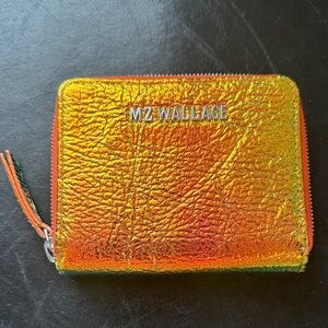MZ Wallace Shimmering Orange Wallet